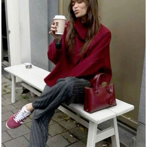 Zara  Red knit Sweater - Picture 11 of 13